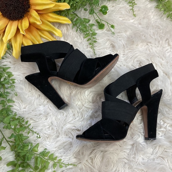 PRADA Milano 1 x 248D Camoscio Elastic Suede High Heels Size: 36 1/2 (US 6.5) - Picture 4 of 8